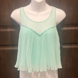 Topshop Pleated Sleeveless Top